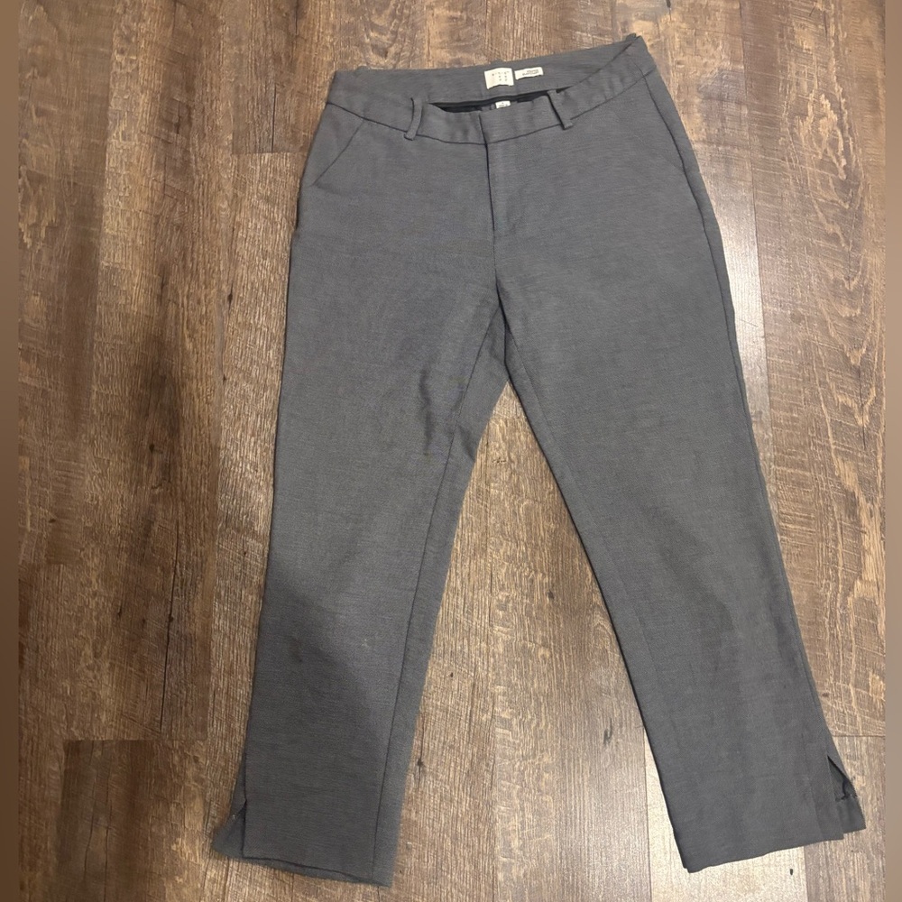 A New Day Gray Bi-Stretch Skinny Cropped Ankle Pants Size 4